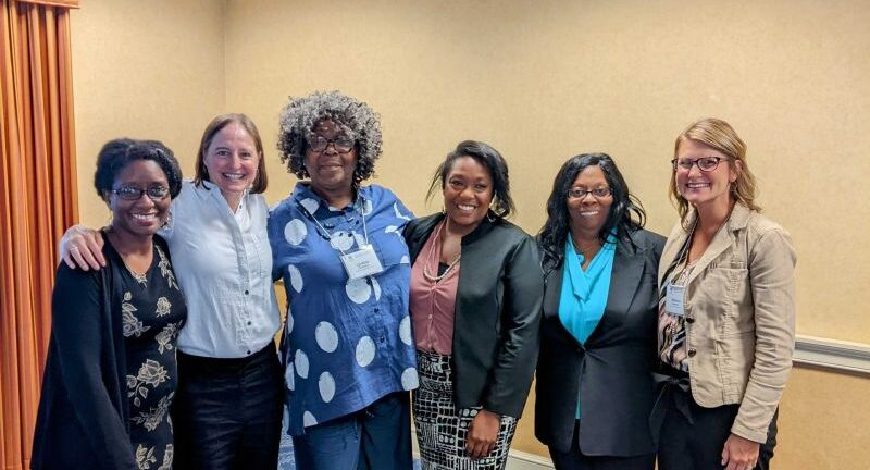 6 educators and District C coaches at VACTEA conference